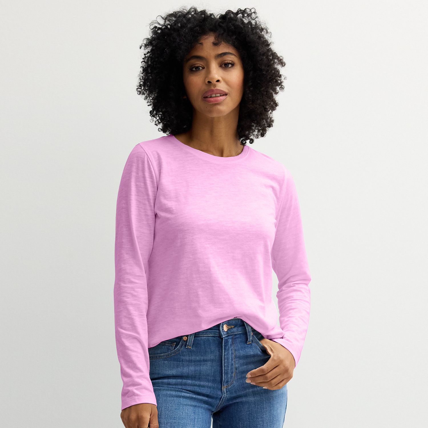 Women's Sonoma Goods For Life® Everyday Long Sleeve Crewneck Tee