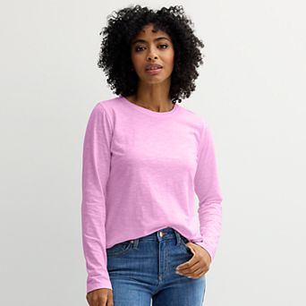 Women's Sonoma Goods For Life® Everyday Long Sleeve Crewneck Tee