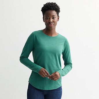 Women's Sonoma Goods For Life® Everyday Long Sleeve Crewneck Tee