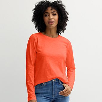 Women's Sonoma Goods For Life® Everyday Long Sleeve Crewneck Tee