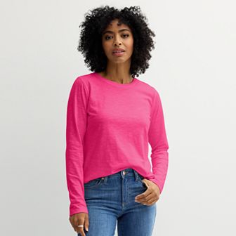 Women's Sonoma Goods For Life® Everyday Long Sleeve Crewneck Tee