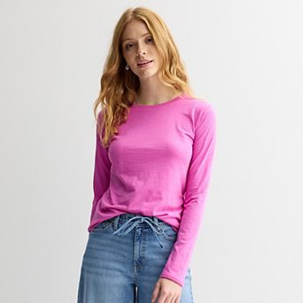 Women's Sonoma Goods For Life® Everyday Long Sleeve Crewneck Tee
