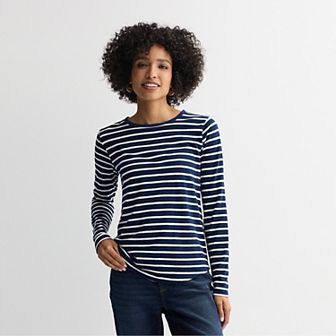 Women's Sonoma Goods For Life® Everyday Long Sleeve Crewneck Tee