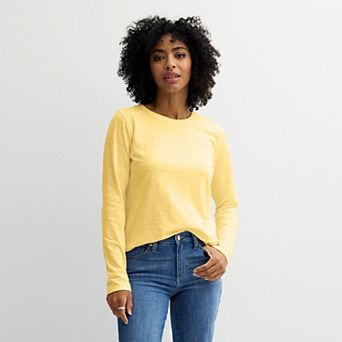 Women's Sonoma Goods For Life® Everyday Long Sleeve Crewneck Tee