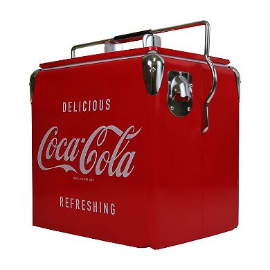Coca-Cola Retro 13L Ice Chest Cooler with Bottle Opener