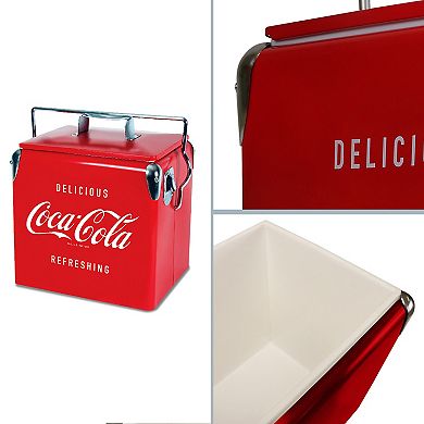 Coca-Cola Retro 13L Ice Chest Cooler with Bottle Opener