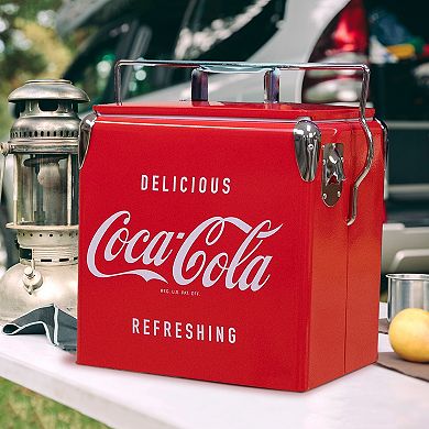 Coca-Cola Retro 13L Ice Chest Cooler with Bottle Opener