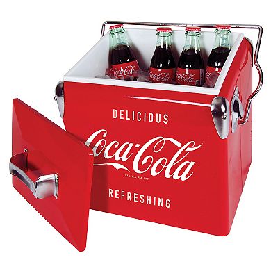 Coca-Cola Retro 13L Ice Chest Cooler with Bottle Opener