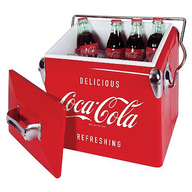 Coca-Cola Retro 13L Ice Chest Cooler with Bottle Opener