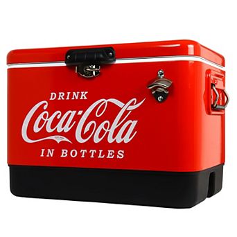 Coca-Cola Ice Chest Beverage Cooler with Bottle Opener
