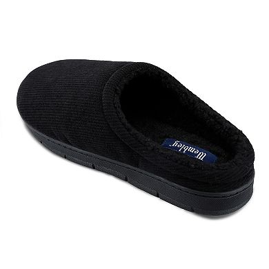 Wembley Men's Indoor / Outdoor Corduroy Fleece Lined Slippers