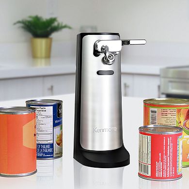 Kenmore 3-In-1 Automatic Electric Can Opener, Knife Sharpener & Bottle Opener