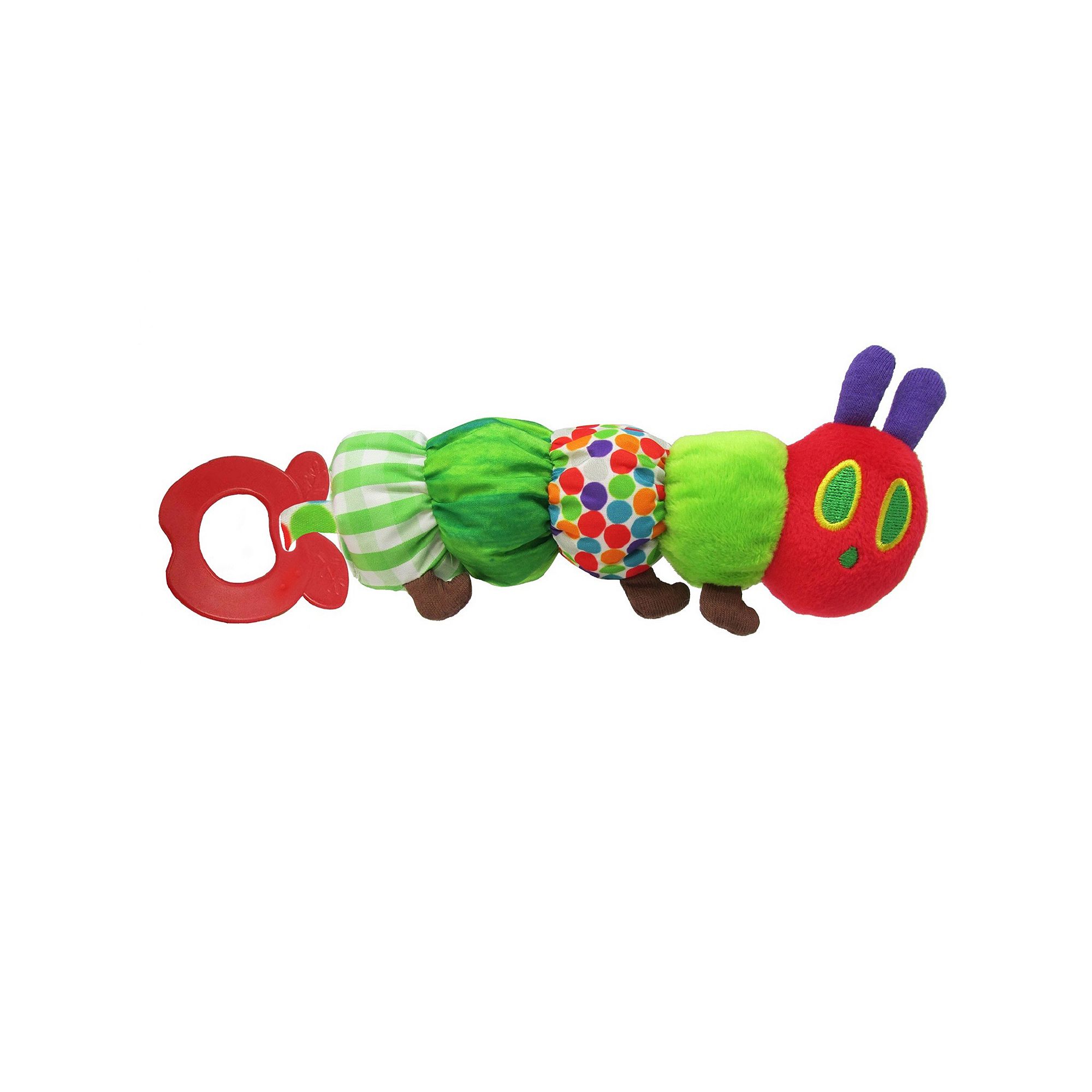 Kids Preferred Eric Carle Caterpillar Teether Rattle, Multi