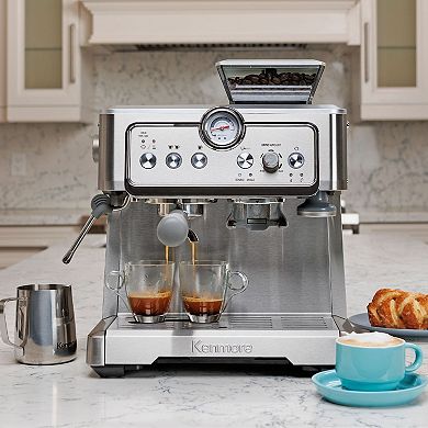 Kenmore Espresso Machine With Grinder & Milk Frother