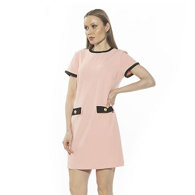 Women's ALEXIA ADMOR Carys Crewneck Shift Dress