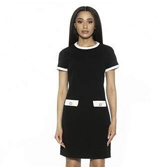 Women's ALEXIA ADMOR Carys Crewneck Shift Dress