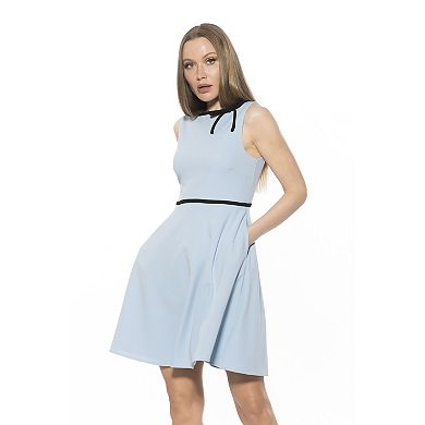 Women's ALEXIA ADMOR Ida Crewneck Fit And Flare Dress