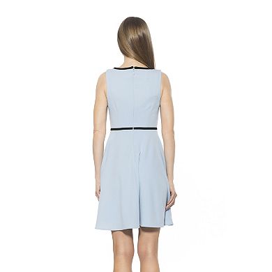 Women's ALEXIA ADMOR Ida Crewneck Fit And Flare Dress