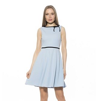 Women's ALEXIA ADMOR Ida Crewneck Fit And Flare Dress