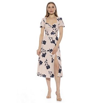 Women's ALEXIA ADMOR Gracie Sweetheart Midi Dress