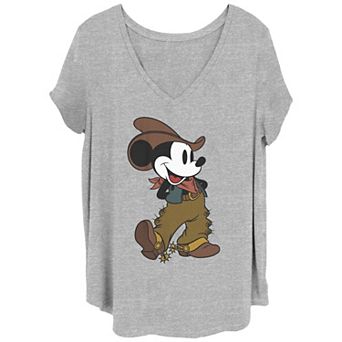Disney's Mickey Mouse Cowboy Juniors' Plus Graphic Tee