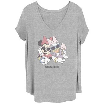 Disney's Minnie Mouse And Daisy Duck #Besties Juniors' Plus Graphic Tee