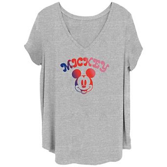 Disney's Mickey Mouse Gradient Design Juniors' Plus Graphic Tee
