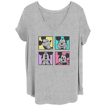 Disney's Mickey Mouse Mischievous Juniors' Plus Graphic Tee