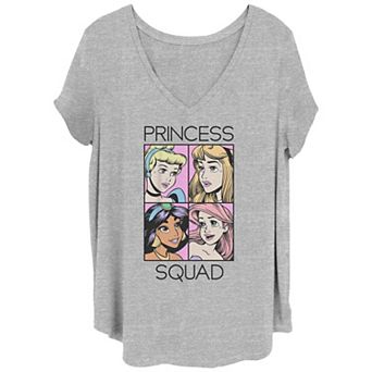 Disney's Cinderella, Aurora, Jasmine & Ariel Princess Squad Juniors' Plus Graphic Tee