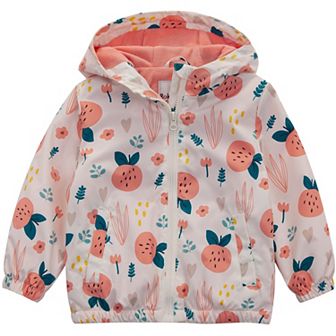 Toddler Girls' Rokka&rolla Lightweight Fleece Lined Windbreaker
