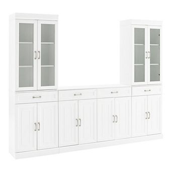 Crosley STANTON 3 pc SIDEBOARD AND GLASS DOOR PANTRY SET