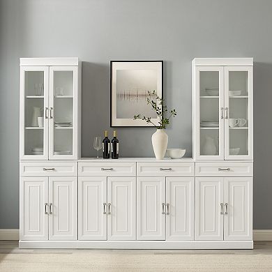 Crosley STANTON 3-PIECE SIDEBOARD AND GLASS DOOR PANTRY SET