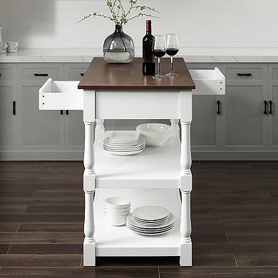 Crosley Caitlyn Wood Top Kitchen Island