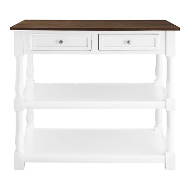 Crosley Caitlyn Wood Top Kitchen Island