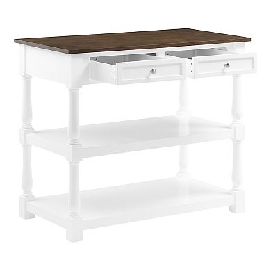 Crosley Caitlyn Wood Top Kitchen Island