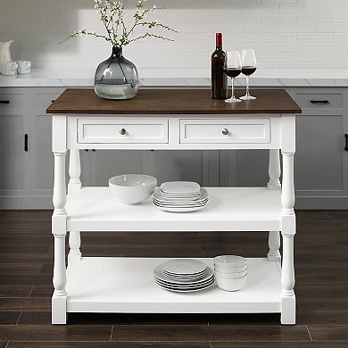 Crosley Caitlyn Wood Top Kitchen Island