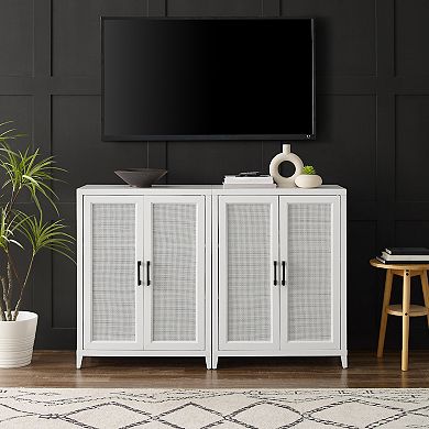 Crosley Milo 2-piece Media Sideboard Cabinet Set