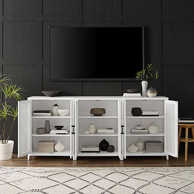 Crosley Milo 3-piece Media Sideboard Cabinet Set