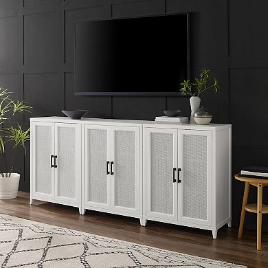 Crosley Milo 3-piece Media Sideboard Cabinet Set