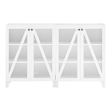 Crosley Cassai 2-piece Media Sideboard Cabinet Set