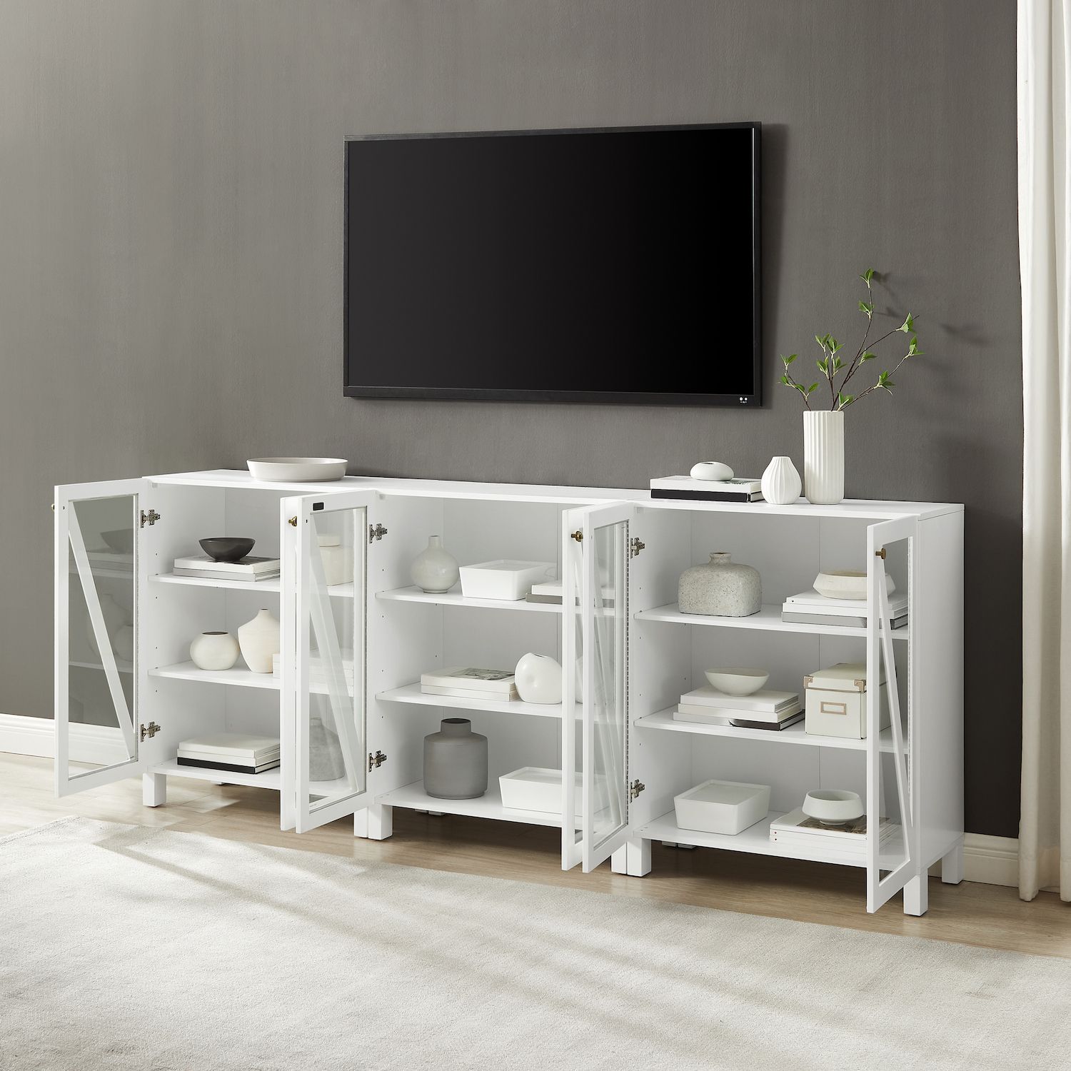 Crosley Cassai Media Sideboard Cabinet - Thumbnail 5