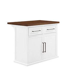 Crosley Bartlett Wood Top Kitchen Island