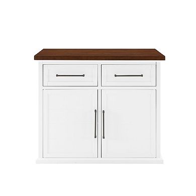 Crosley Bartlett Wood Top Kitchen Island
