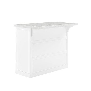 Crosley Cutler Faux Marble Top Kitchen Island