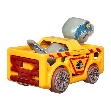 Mattel Hot Wheels Jurassic World Blue The Raptor RacerVerse Die-Cast Vehicle & Driver Toy