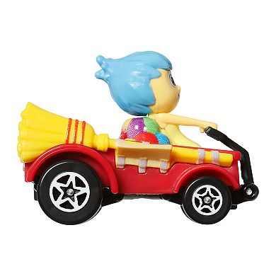 Mattel Hot Wheels Disney / Pixar's Inside Out Joy RacerVerse Die-Cast Vehicle & Driver Toy