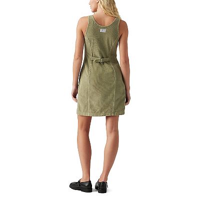 green emerald velvet dress Little Country Charm Tie Strap Denim Mini Dress (Green)