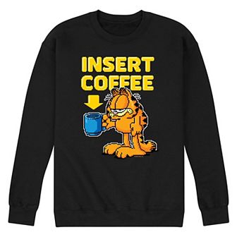 Men's Garfield Coffee Fleece Sweatshirt
