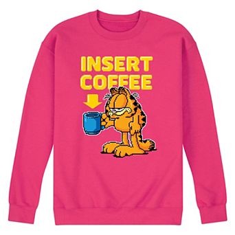 Men's Garfield Coffee Fleece Sweatshirt