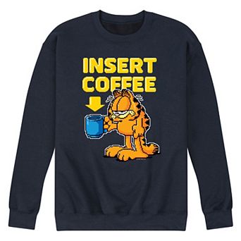 Men's Garfield Coffee Fleece Sweatshirt